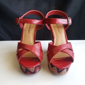 Women's 6.5 Madden Girl chunky heels
